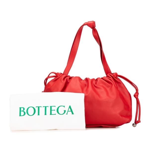 Pre-owned Bottega Veneta Medium Nappa The Bulb Red