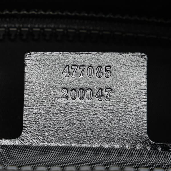 Pre-owned Gucci Techno Canvas Web L Aveugle Par Amour Embroidered Belt Bag Black