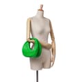 Miniatyrbild 6 av 6: Pre-owned Bottega Veneta Mini Rubber Intreccio Padded Jodie Green