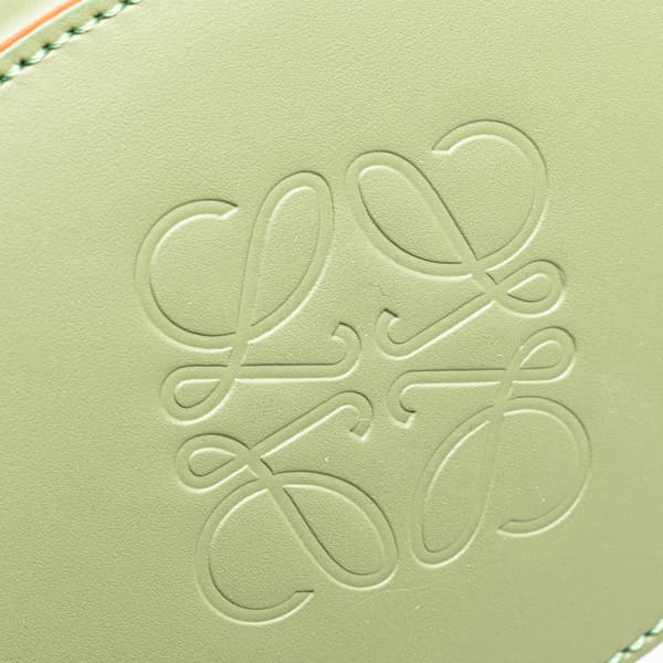 Pre-owned LOEWE Mini Leather Balloon Bucket Bag Green