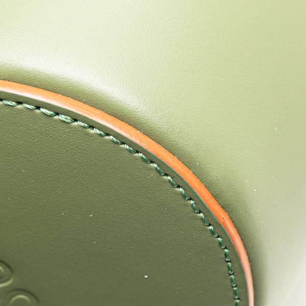 Pre-owned LOEWE Mini Leather Balloon Bucket Bag Green