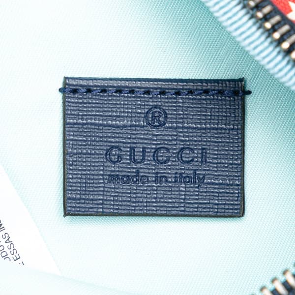 Pre-owned Gucci Children's Cosmic Strawberries Belt Bag Blue