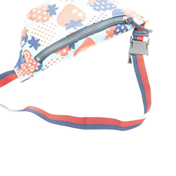 Pre-owned Gucci Children's Cosmic Strawberries Belt Bag Blue