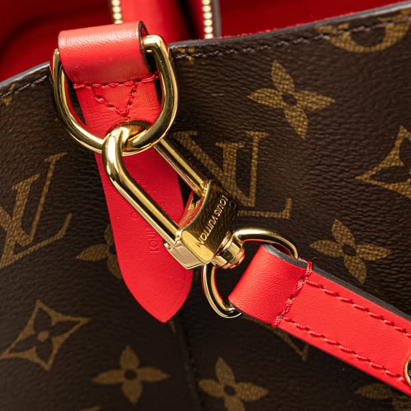 Pre-owned Louis Vuitton Monogram Braided Neonoe MM Brown