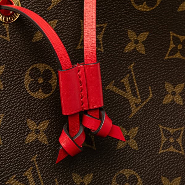 Pre-owned Louis Vuitton Monogram Braided Neonoe MM Brown