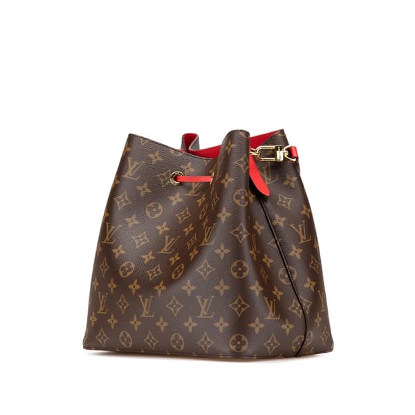 Pre-owned Louis Vuitton Monogram Braided Neonoe MM Brown