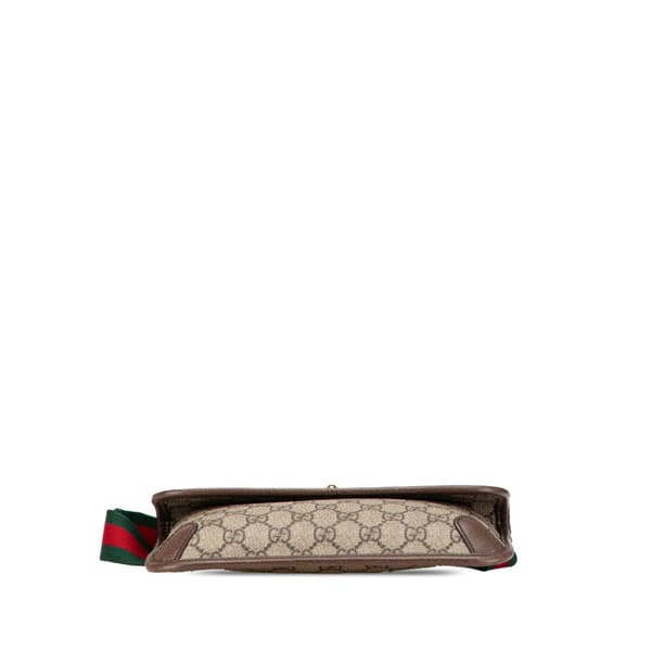 Pre-owned Gucci GG Supreme Neo Vintage Belt Bag Brown