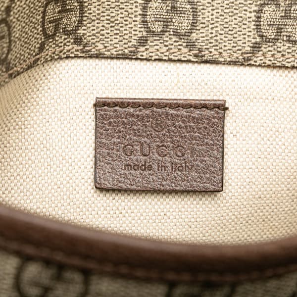 Pre-owned Gucci GG Supreme Neo Vintage Belt Bag Brown