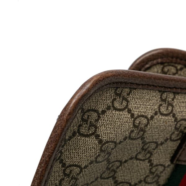 Pre-owned Gucci GG Supreme Neo Vintage Belt Bag Brown