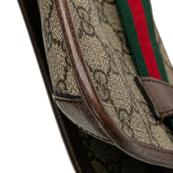 Pre-owned Gucci GG Supreme Neo Vintage Belt Bag Brown