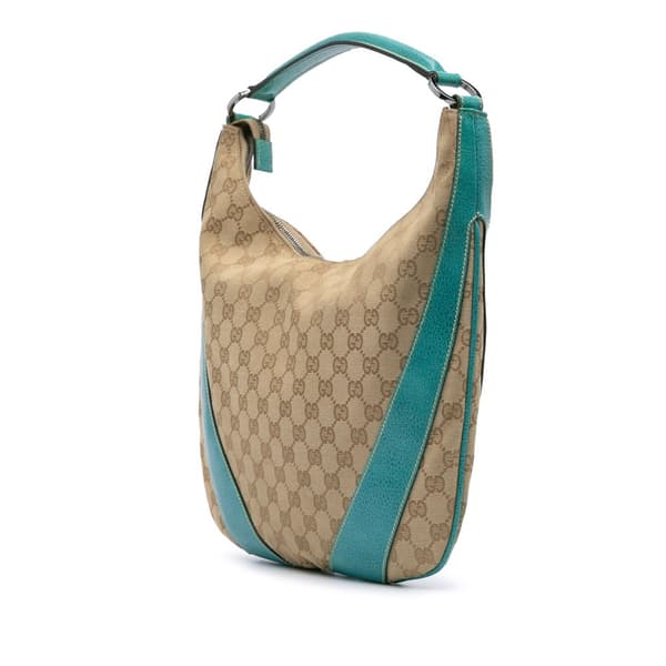 Pre-owned Gucci GG Canvas Hobo Brown