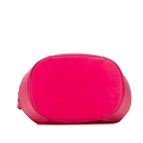 Pre-owned Gucci Diamante Leather Bright Bucket Bag Pink