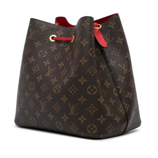 Pre-owned Louis Vuitton Monogram Braided Neonoe MM Brown