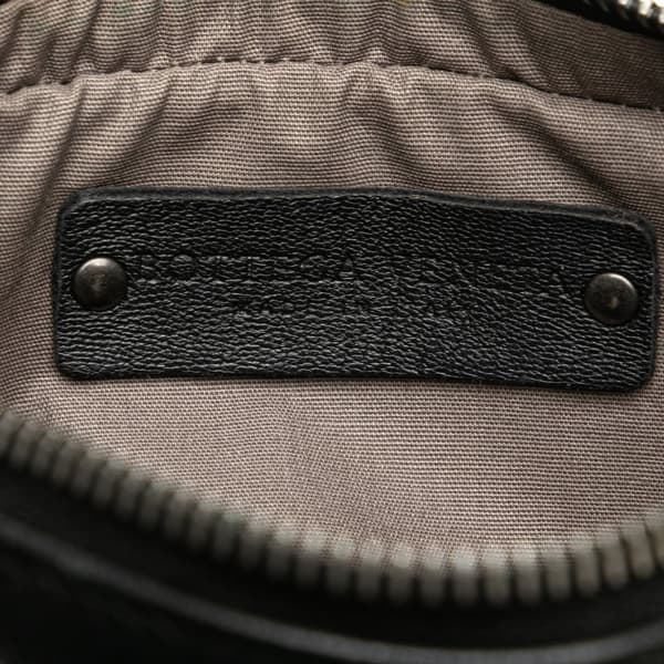 Pre-owned Bottega Veneta Nappa Intrecciato Belt Bag Black