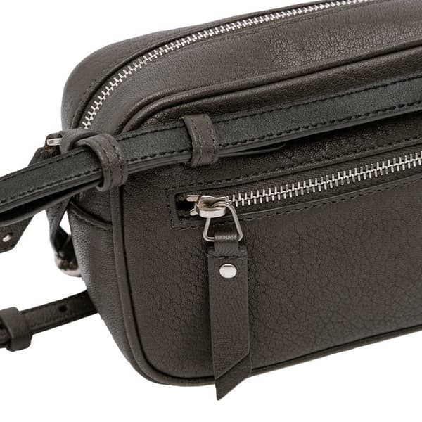 Pre-owned Saint Laurent Lambskin Monogram Lou Belt Bag Brown