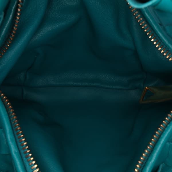 Pre-owned Bottega Veneta Mini Nappa Intrecciato Jodie Blue