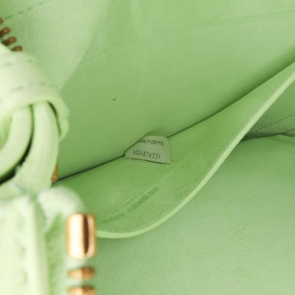Pre-owned Bottega Veneta Small Lambskin Intrecciato Drop Hobo Green