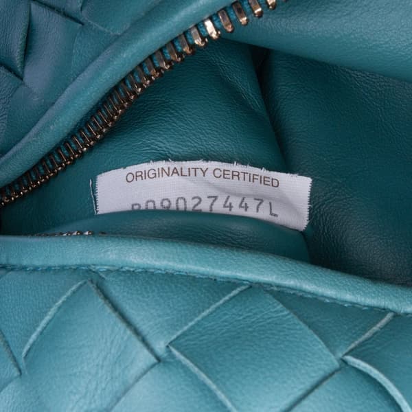 Pre-owned Bottega Veneta Mini Nappa Intrecciato Jodie Blue