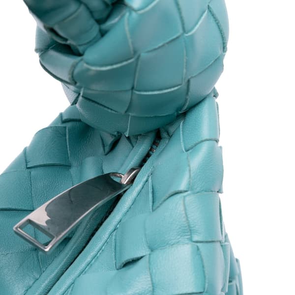 Pre-owned Bottega Veneta Mini Nappa Intrecciato Jodie Blue