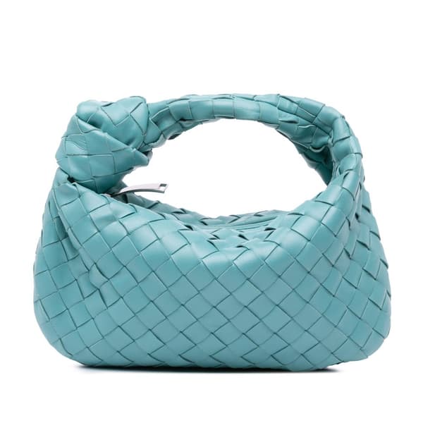 Pre-owned Bottega Veneta Mini Nappa Intrecciato Jodie Blue