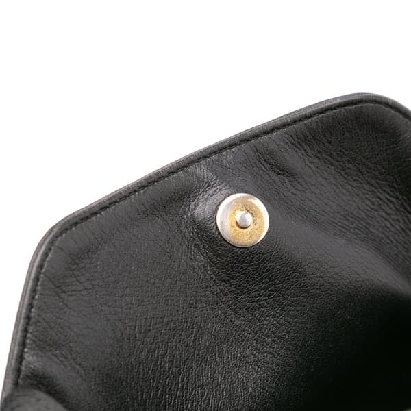 Pre-owned Chanel Quilted Chevron Lambskin Handle with Chic Bucket Bag Black