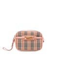 Miniatyrbild 1 av 10: Pre-owned Burberry Haymarket Check Canvas 1983 Link Belt Bag Brown