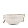 Miniatyrbilde 1 av 9: Pre-owned Chanel CC Quilted Lambskin Studded Logo Belt Bag White