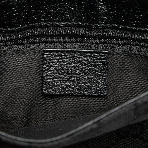 Pre-owned Gucci GG Canvas Belt Bag Black