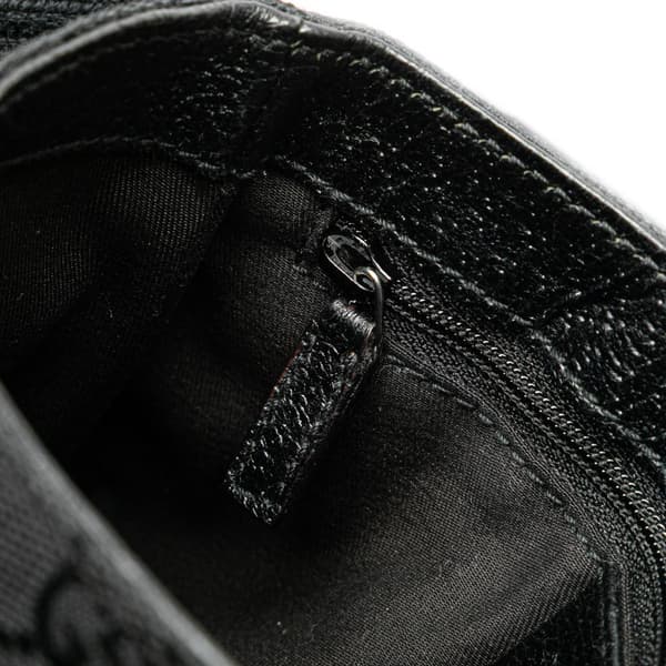 Pre-owned Gucci GG Canvas Belt Bag Black