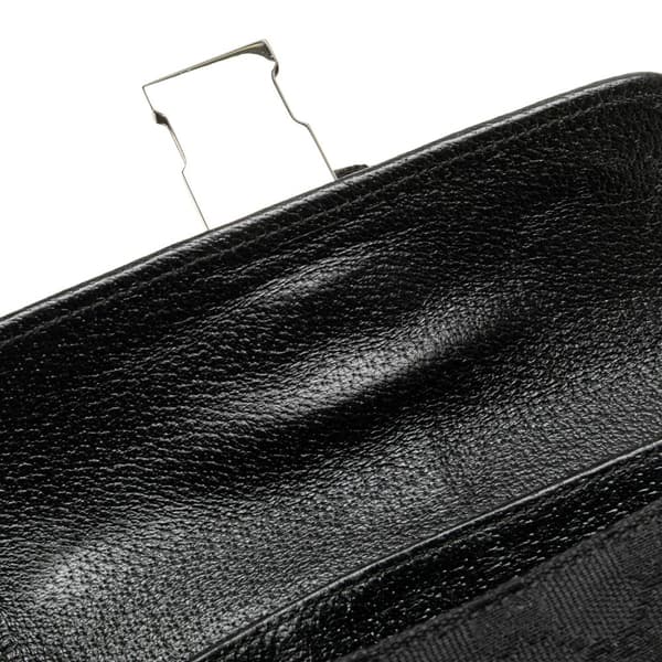Pre-owned Gucci GG Canvas Belt Bag Black
