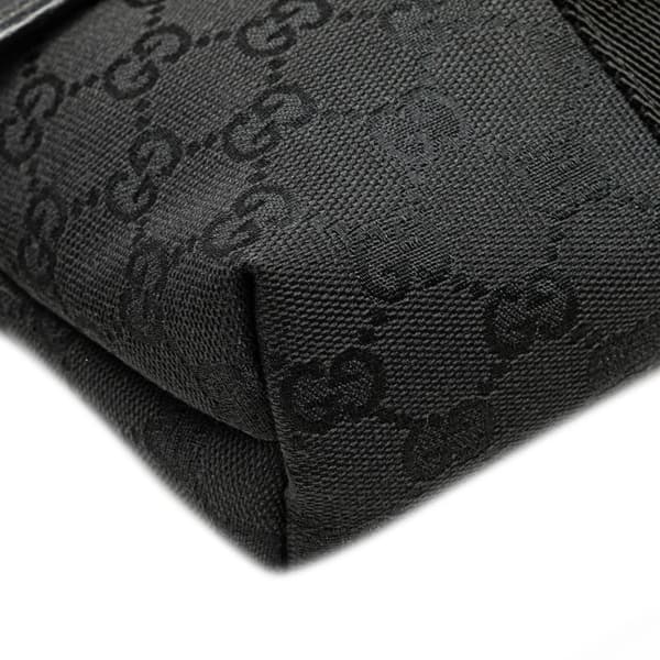 Pre-owned Gucci GG Canvas Belt Bag Black