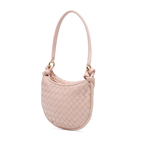 Pre-owned Bottega Veneta Small Nappa Intrecciato Gemelli Hobo Pink