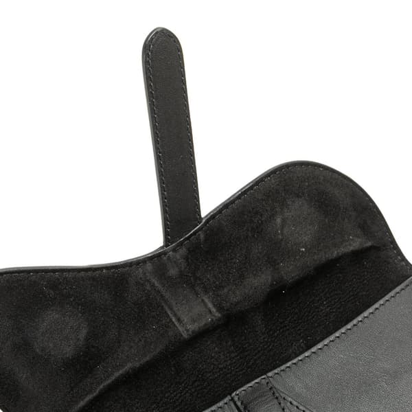 Pre-owned Dior Ultra Matte Calfskin Saddle Belt Bag Black