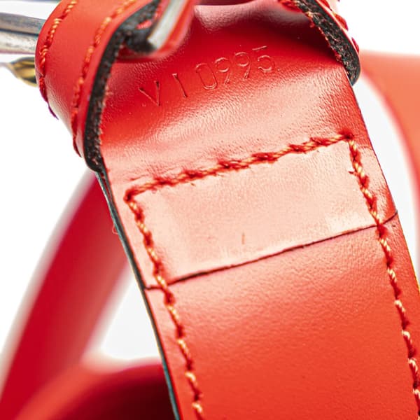 Pre-owned Louis Vuitton Epi Sac D Epaule PM Red
