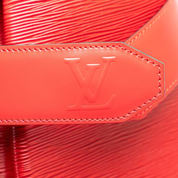 Pre-owned Louis Vuitton Epi Sac D Epaule PM Red