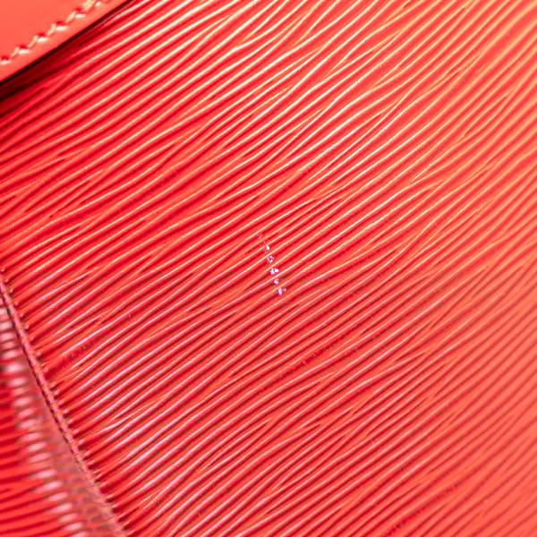 Pre-owned Louis Vuitton Epi Sac D Epaule PM Red