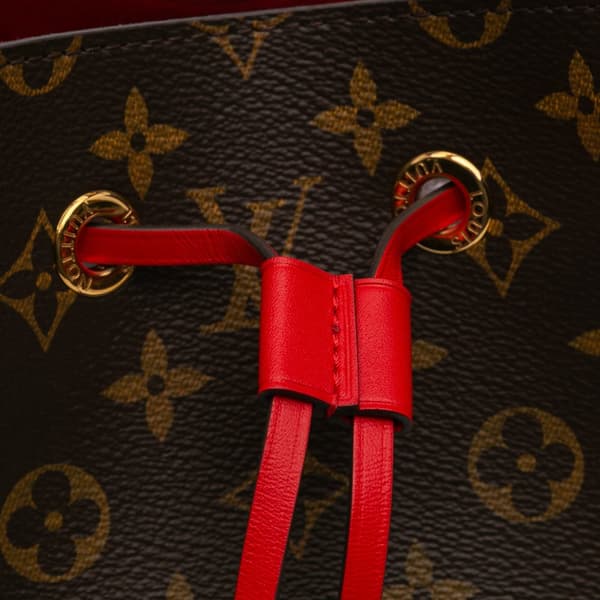 Pre-owned Louis Vuitton Monogram Braided Neonoe MM Brown