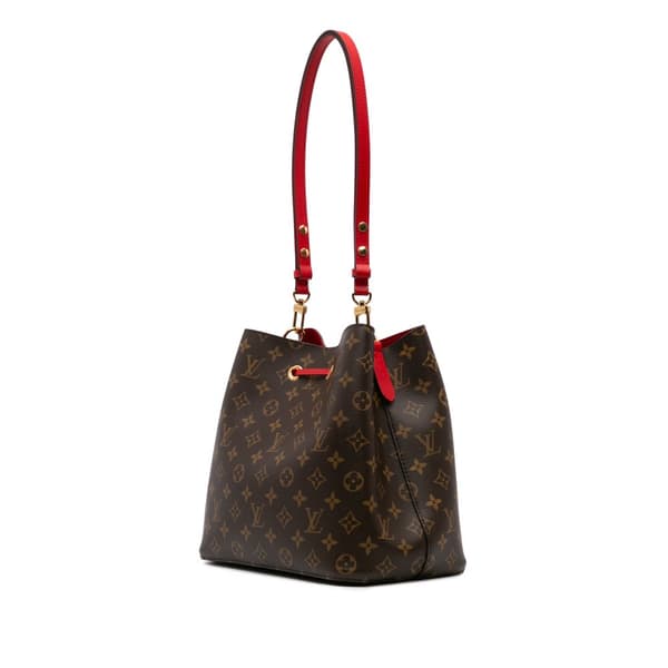 Pre-owned Louis Vuitton Monogram Braided Neonoe MM Brown