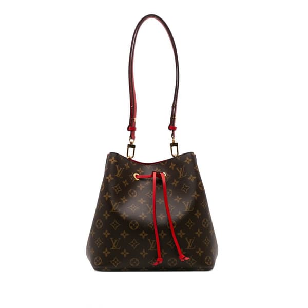 Pre-owned Louis Vuitton Monogram Braided Neonoe MM Brown