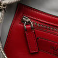 Pikkukuva 6 / 9: Pre-owned Valentino Metallic Craquele Nappa Rockstud Spike Belt Bag Silver