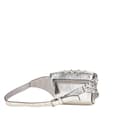 Pikkukuva 2 / 9: Pre-owned Valentino Metallic Craquele Nappa Rockstud Spike Belt Bag Silver