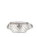 Pikkukuva 1 / 9: Pre-owned Valentino Metallic Craquele Nappa Rockstud Spike Belt Bag Silver