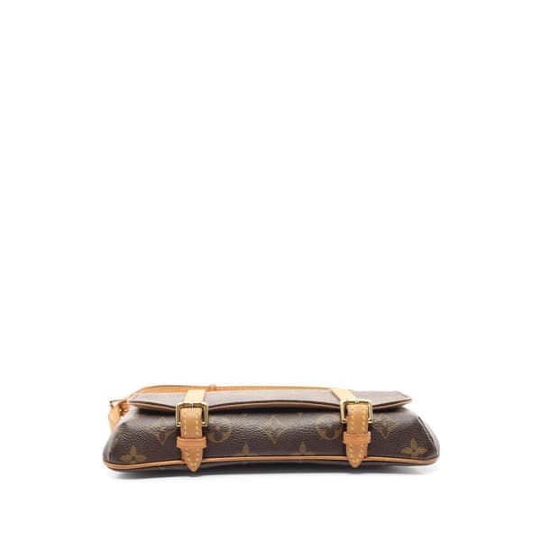 Pre-owned Louis Vuitton Monogram Pochette Marelle PM Brown
