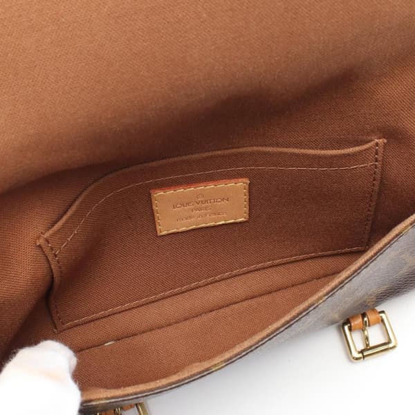 Pre-owned Louis Vuitton Monogram Pochette Marelle PM Brown