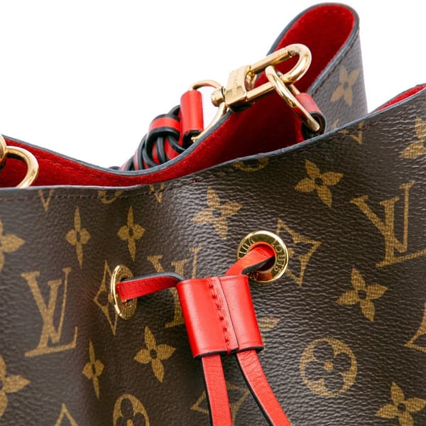 Pre-owned Louis Vuitton Monogram Braided Neonoe MM Brown