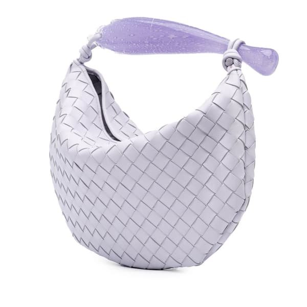 Pre-owned Bottega Veneta Limited Edition Murano Glass Lambskin Intrecciato Sardine Purple