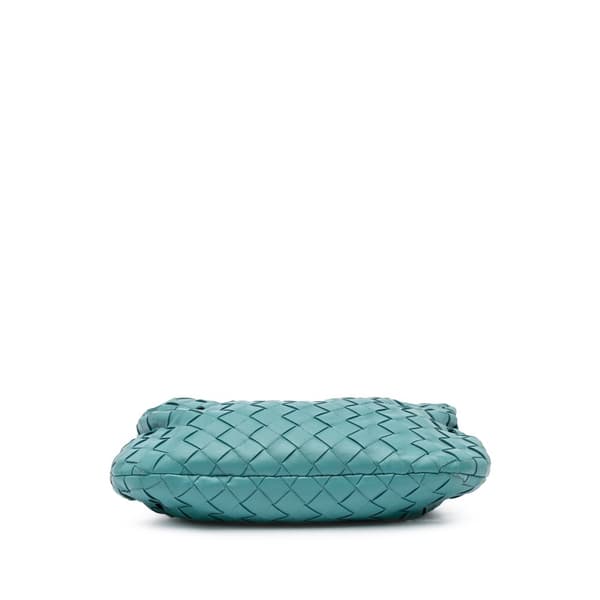 Pre-owned Bottega Veneta Mini Nappa Intrecciato Jodie Blue