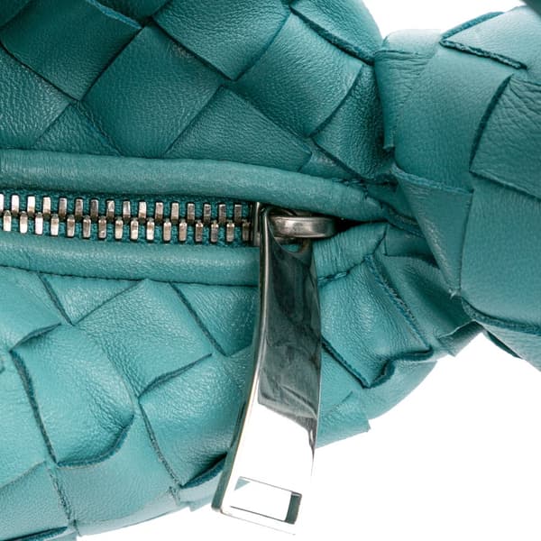 Pre-owned Bottega Veneta Mini Nappa Intrecciato Jodie Blue