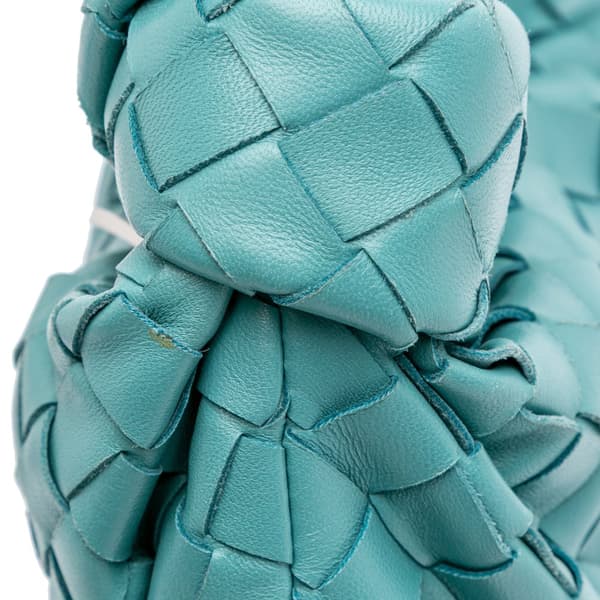 Pre-owned Bottega Veneta Mini Nappa Intrecciato Jodie Blue