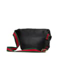 Miniatyrbillede 2 af 10: Pre-owned Gucci Grained Calfskin Logo Belt Bag Black